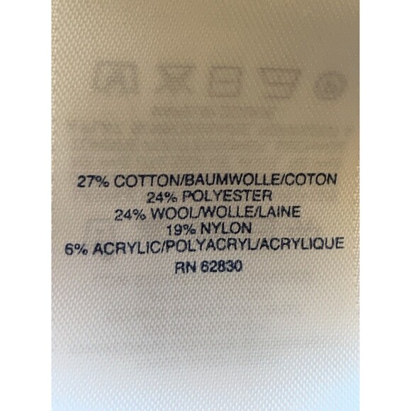 Vintage Lands End Lambs Wool Blend Cardigan Knit 1/4 zip Sweater Mens MEDIUM - Picture 7 of 9